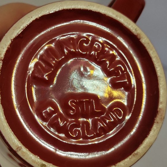 Vintage McDonalds Seasons Greetings Red & Gold Reindeer Christmas Mug-Lot of 2 - Picture 7 of 9